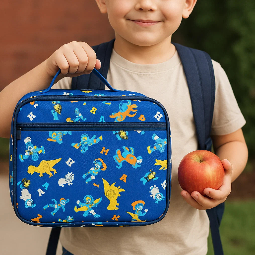 STs Bags Stylish Kids Lunch Box Bag | Waterproof & Insulated | School Bag with Cartoon Print